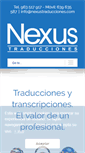 Mobile Screenshot of nexustraducciones.com