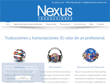 Tablet Screenshot of nexustraducciones.com